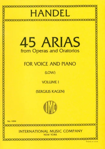 G.F. Händel: 45 Arien aus Opern und Oratorien 1, GesTiKlav (0)
