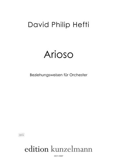 D.P. Hefti: Arioso, Sinfo (Part.)