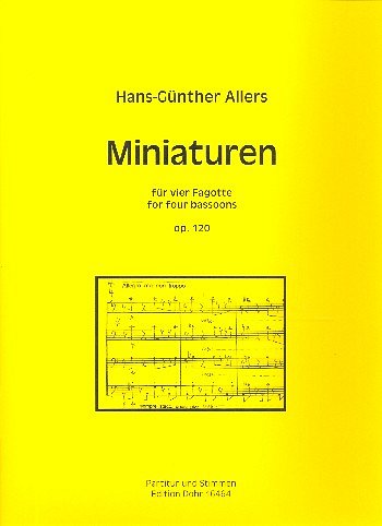 H. Allers: Miniaturen op. 120, 4Fag (Pa+St)