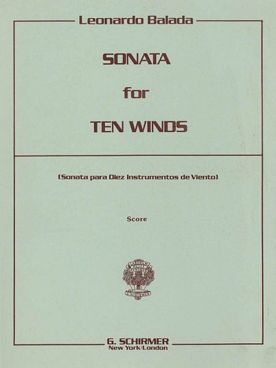 L. Balada: Sonata for 10 Winds, HolzEns (Part.)