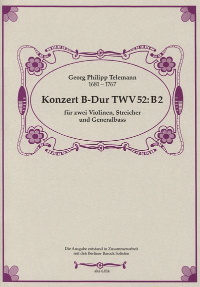 G.P. Telemann: Konzert B-Dur Twv 52/B2