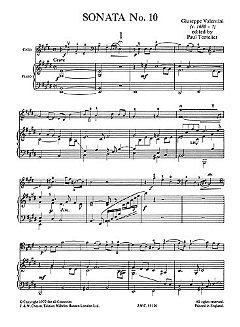 G. Valentini: Sonata No.10 In E Major, VcKlav (KlavpaSt)