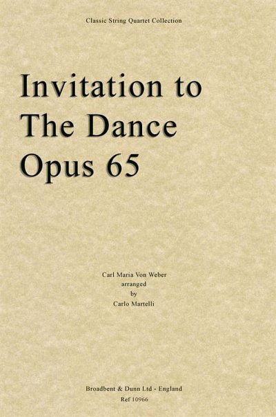 C.M. von Weber: Invitation To The Dance, O, 2VlVaVc (Stsatz)
