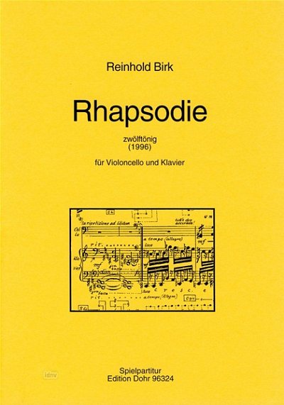 R. Birk: Rhapsodie, VcKlav (Spielpart.)