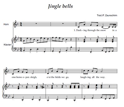 DL: (Traditional): Jingle bells, HrnOrg (Par2St)