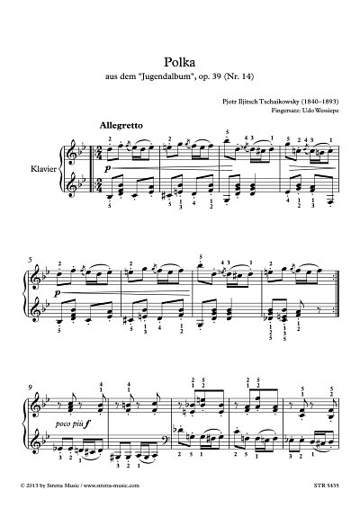 DL: P.I. Tschaikowsky: Polka aus dem Jugendalbum, op. 39 (Nr