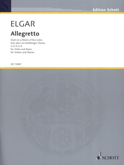E. Elgar: Allegretto , VlKlav