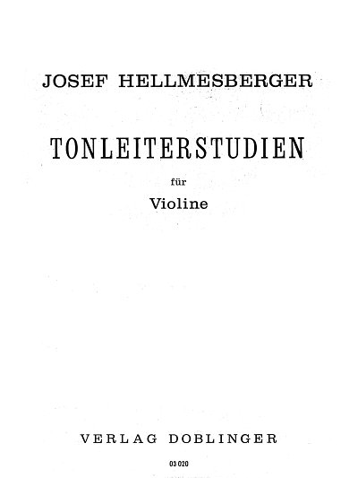 J. Hellmesberger jun.: Tonleiterstudien