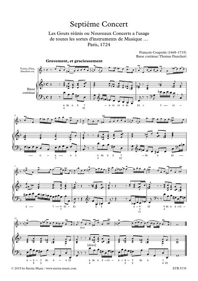 DL: F. Couperin: Septieme Concert, Violine [Floete/Oboe], B.