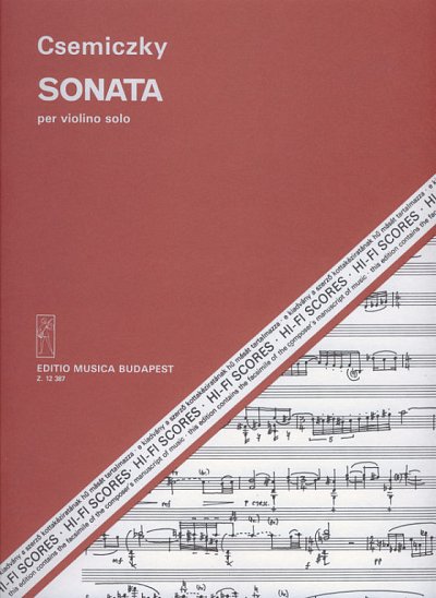 M. Csemiczky: Sonata, Viol