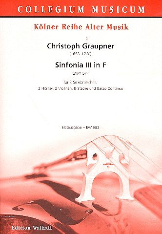 C. Graupner: Sinfonia 3 In F Wkv 574 Collegium Musicum Koeln