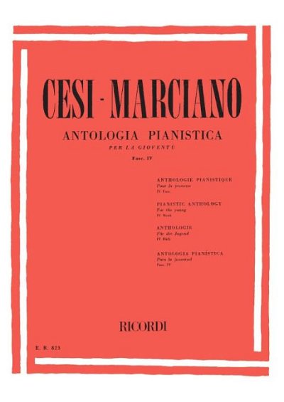 S. Cesi: Antologia Pianistica Per La Gioventë - Fasc. Iv