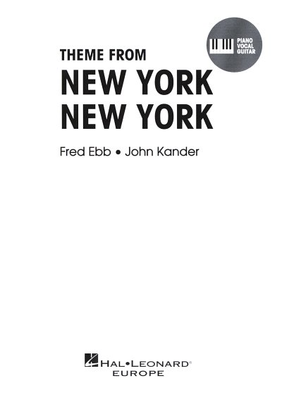 New York, New York, GesKlaGitKey (EA)