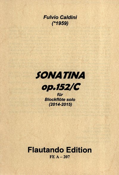 AQ: F. Caldini: Sonatina op. 152c, SBlf (B-Ware)