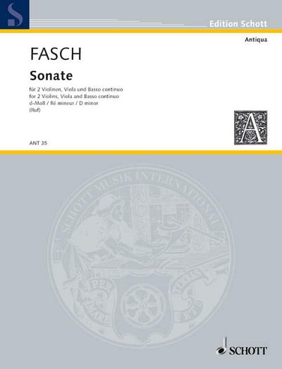 DL: J.F. Fasch: Sonate d-Moll, 2VlVlaBc (Pa+St)