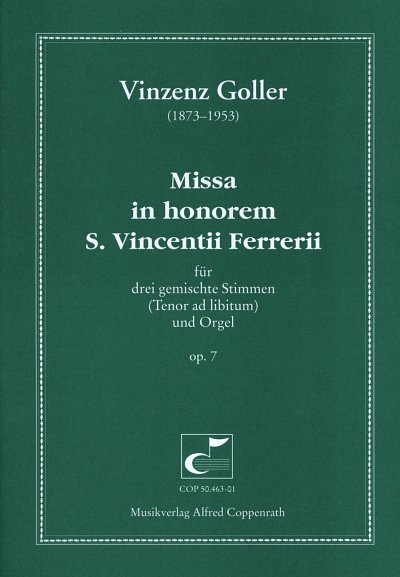 Goller Vinzenz: Missa In Honorem San Vincentii Ferrerii Op 7
