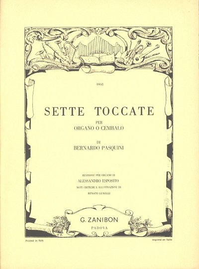 B. Pasquini: Sette Toccate (Part.)