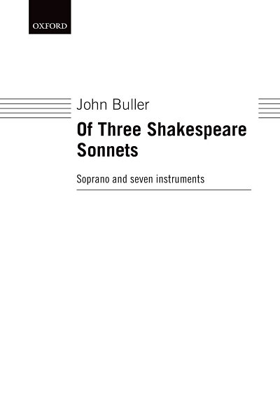 J. Buller: Of Three Shakespeare Sonnets, Ges