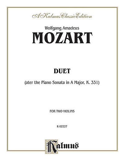 W.A. Mozart: Duet For Two Violins