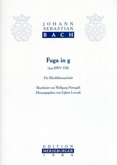 J.S. Bach: Fuge g-Moll aus BWV 578, 5Blech (Pa+St)