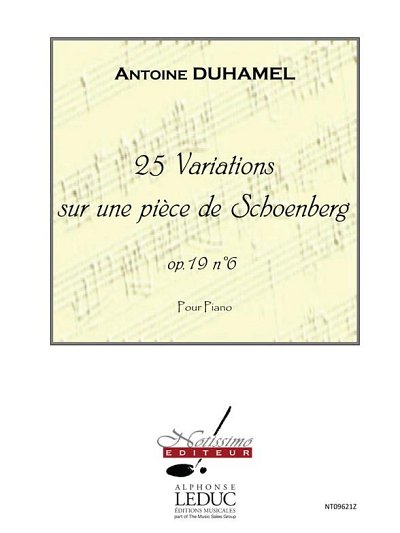 25 Variations Sur Une Piece De Schoenberg Op19 N06, Klav