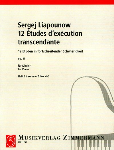 Liapounow Serge: 12 Etueden Op 11 Bd 2