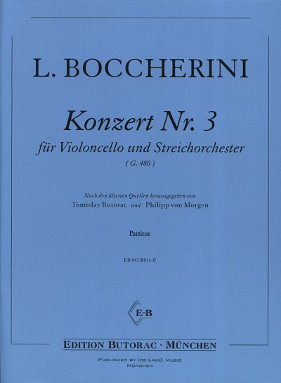 L. Boccherini: Konzert 3 G-Dur (G 480)