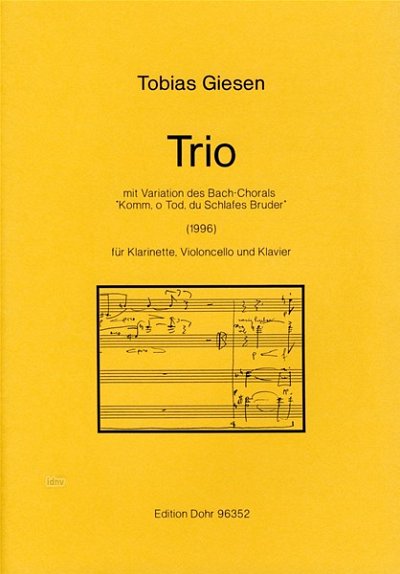 G. Tobias: Trio mit Variation des Bach-Cho, KlrVcKlv (Pa+St)