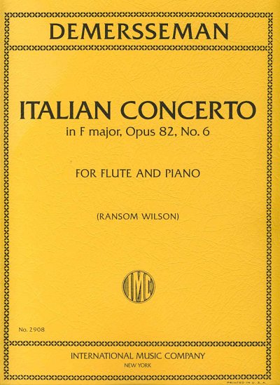 J. Demersseman: Italian Concerto in F maj, FlKlav (KlavpaSt)