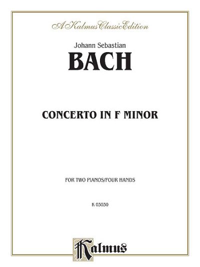 J.S. Bach: Piano Concerto in F Minor, Klav