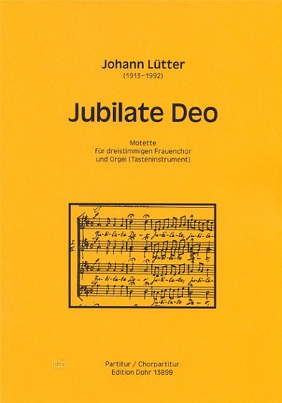 J. Lütter: Jubilate Deo