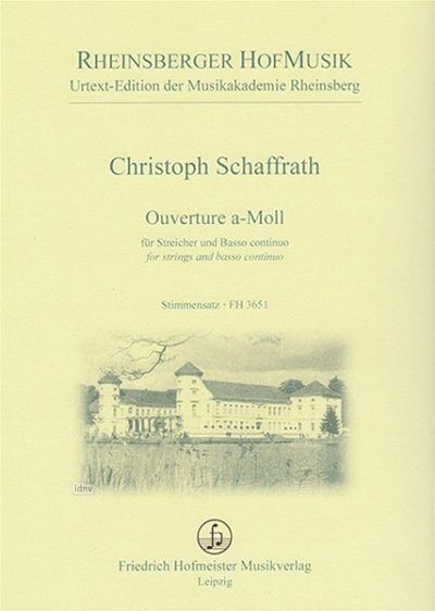 C. Schaffrath: Ouverture a-Moll, StrBc (Stsatz)