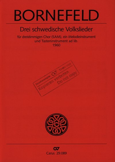 H. Bornefeld: 3 Schwedische Volkslieder (1960)