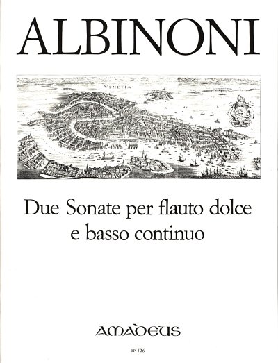 T. Albinoni: Due Sonate Per Flauto Dolce