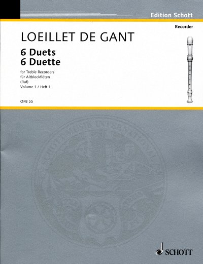 J. Loeillet de Gant: 6 Duette 1, 2Abfl/FlObVl (Sppa)