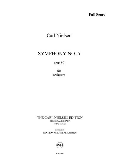 C. Nielsen: Symphony No. 5 op. 5, Sinfo (Part.)