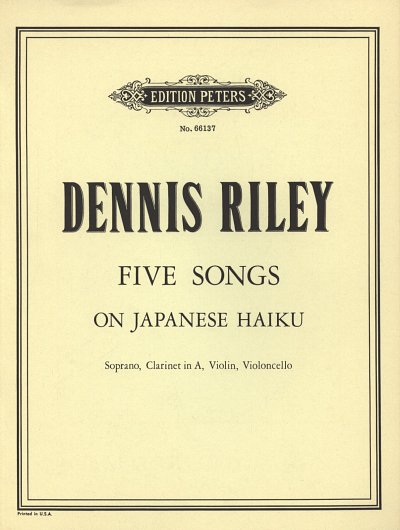 R. Dennis: Five Songs, GesSKlVlVlc (Part.)