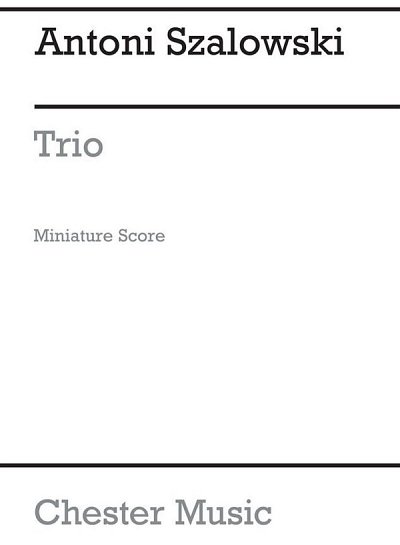 Trio (Miniature Score) (Part.)