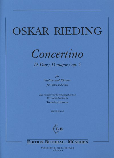 O. Rieding: Concertino D-Dur op. 5, VlKlav (KlavpaSt)