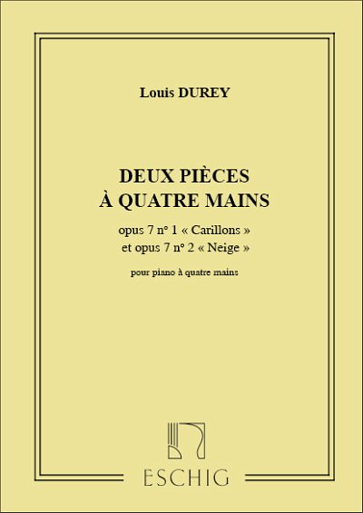 L. Durey: Deux Pieces A Quatre Mains, Klav4m (Part.)