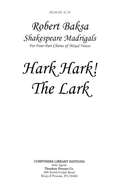 B. Robert: Hark Hark! The Lark, Ch (Chpa)