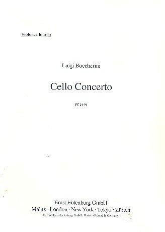 L. Boccherini: Konzert B-Dur - Vc Orch Praeclassica