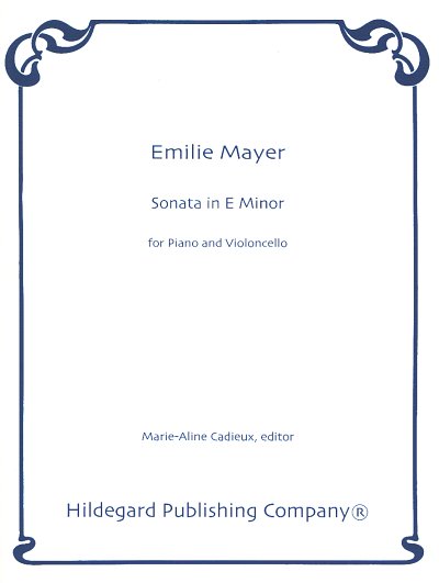 E. Mayer: Sonata in E Minor, VcKlav (KlavpaSt)
