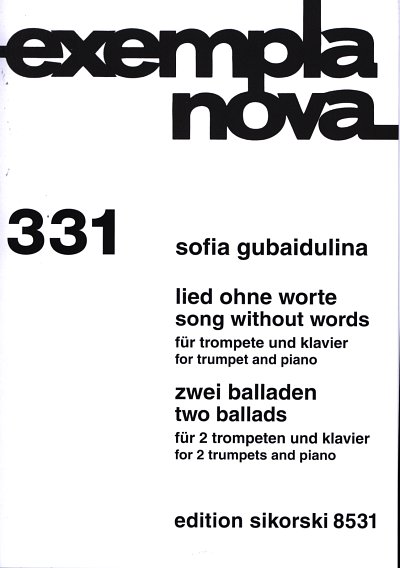 S. Gubaidulina: Lied ohne Worte / 2 Balla, 1-2TrpKlav (KASt)