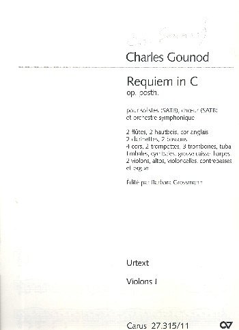 C. Gounod: Requiem in C op. posth., GsGchOrchOrg (Vl1)