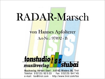 H. Apfolterer: Radar-Marsch, Blaso (Dir+St)