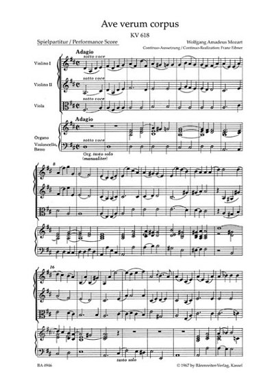 W.A. Mozart: Ave verum corpus KV 618
