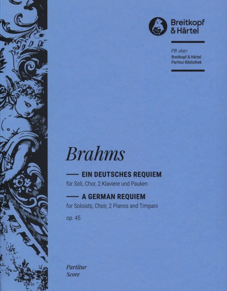 J. Brahms: Ein deutsches Requiem op. 4, 2GesGch2KlvP (Part.) (0)