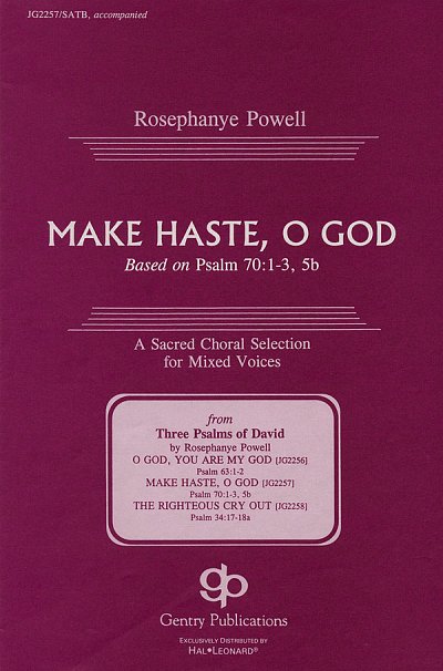 R. Powell: Make Haste, O God, GchKlav (Chpa)
