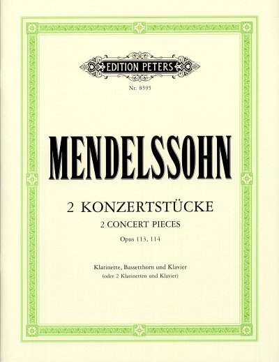 F. Mendelssohn Barth: 2 Konzertstücke , 2KlarKlav (KlavpaSt)